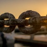 Value Chain - Selective Focus Photoraphy of Chains during Golden Hour