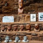 McGregor's Theory - Head Carvings on a Clay and Stone Stairs