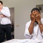 Emotion Management - Man in White Dress Shirt Covering His Face